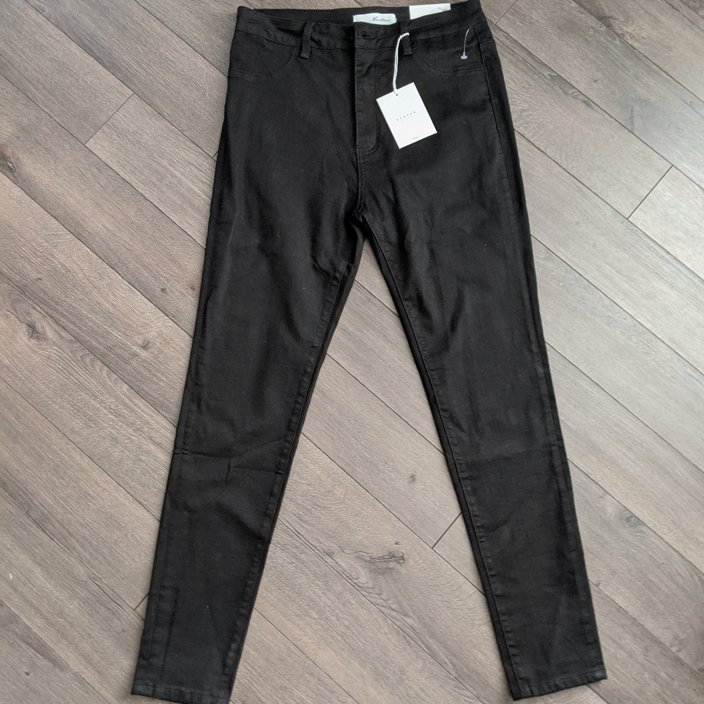 NWT KanCan high rise black skinny jeans 13/30